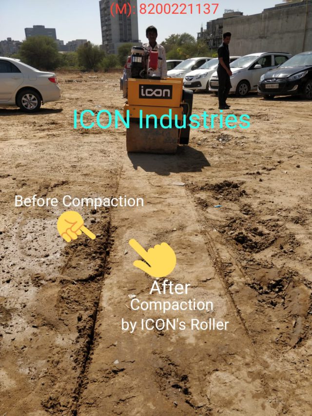 ICON's Double Compaction by ICON's Drum Walk Behind Roller